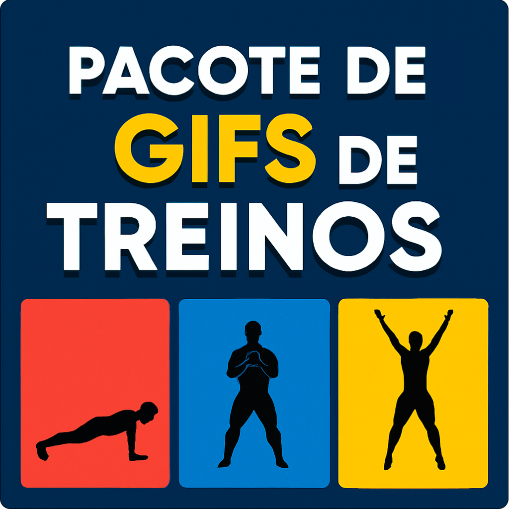 Pack de +1700 Gifs Animados para treinos e exercícios