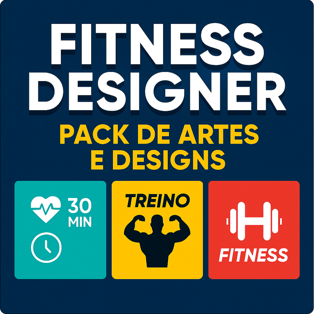 Fitness Designer – Pack de Artes e designs Fitness e para Educação Física